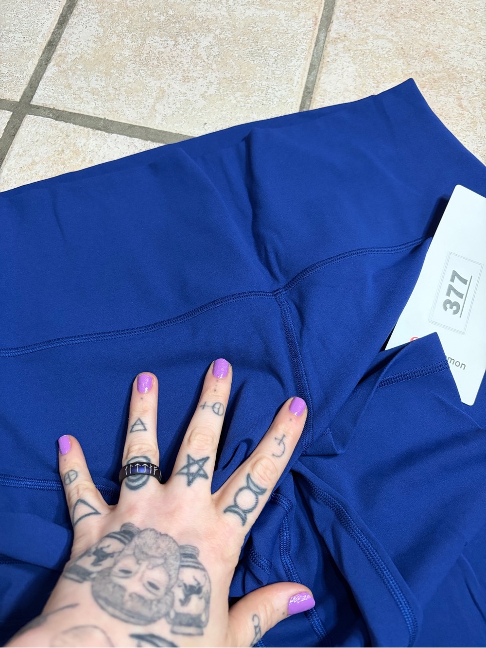 NWT Lululemon Align High-Rise Pant 25” (Clubhouse Blue) Size 10 - Picture 4 of 7